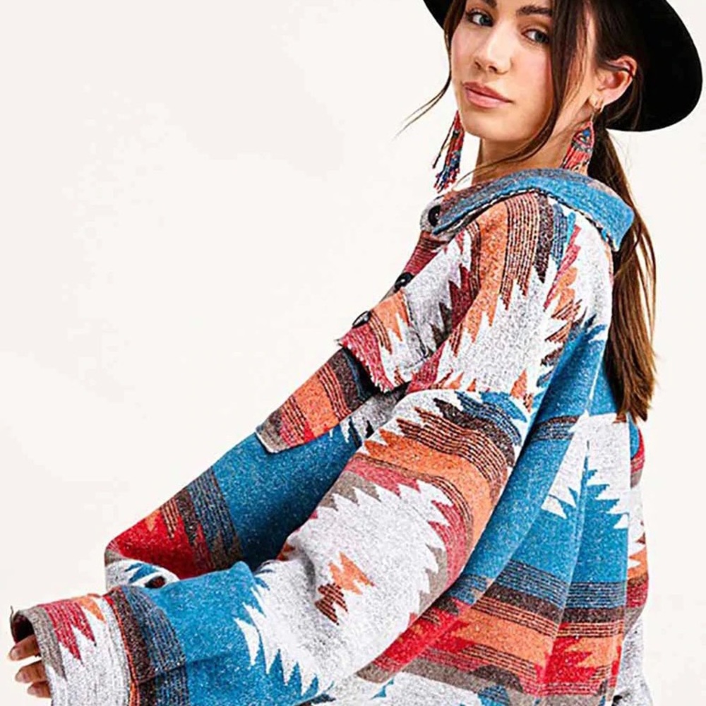 Aztec shacket